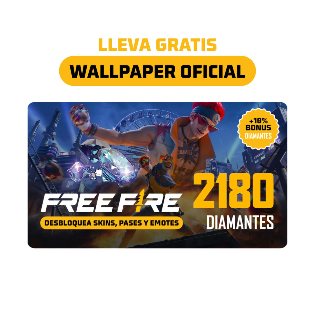 Garena Free Fire プリペイドカード 2180ダイヤモンド - 限定コンテンツ＆スキンをアンロック