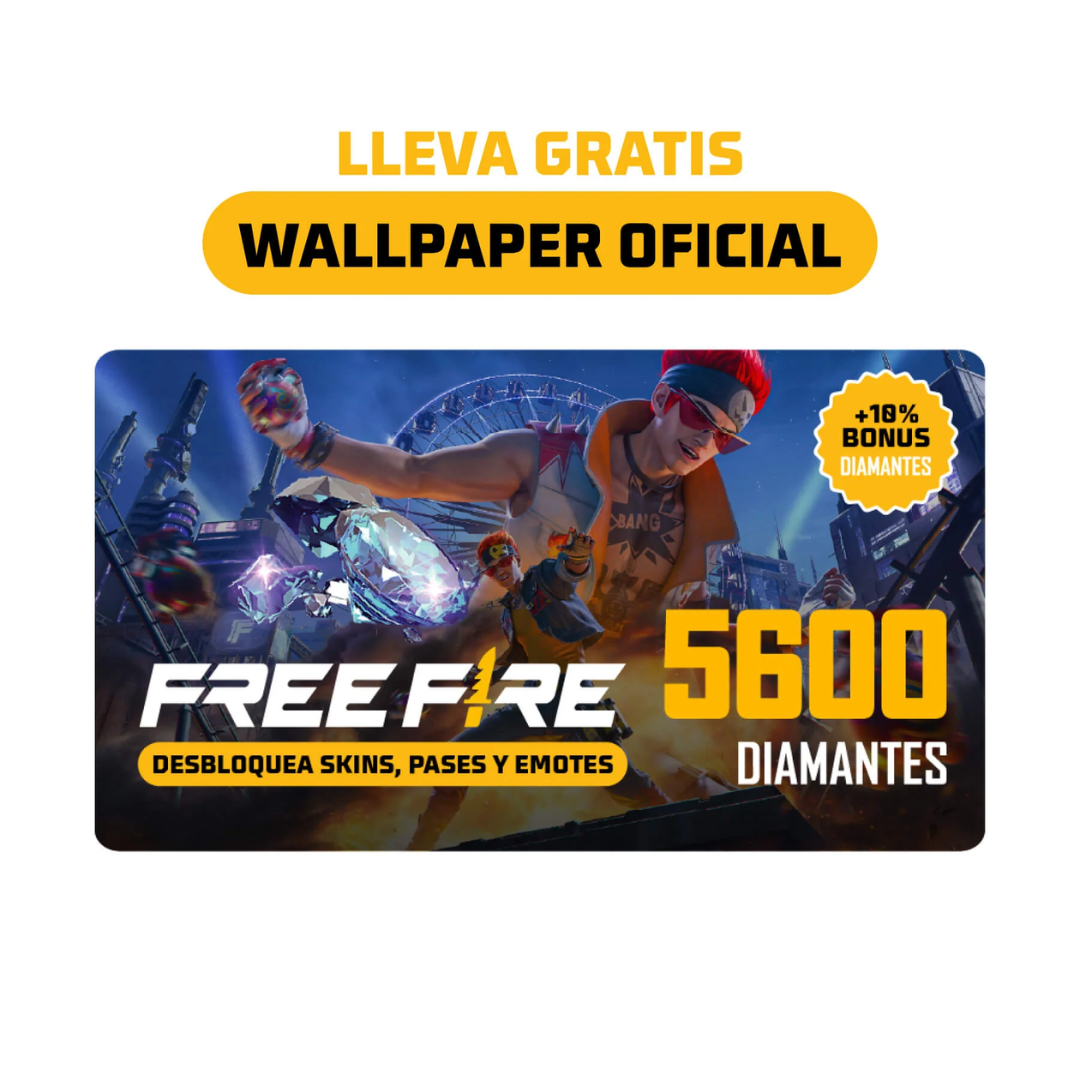 Garena Free Fire プリペイドカード 5600ダイヤモンド - 限定コンテンツ＆アクセサリーをアンロック