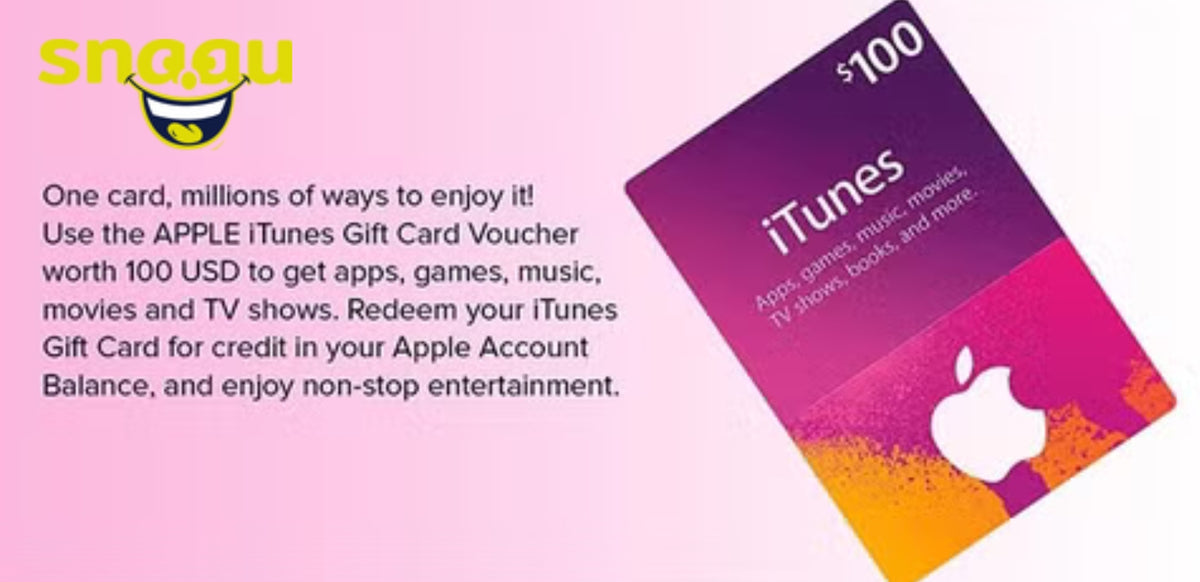Carte cadeau iTunes 1OO USD États-Unis – Crédit instantané Apple pour les applications, la musique et plus encore, code