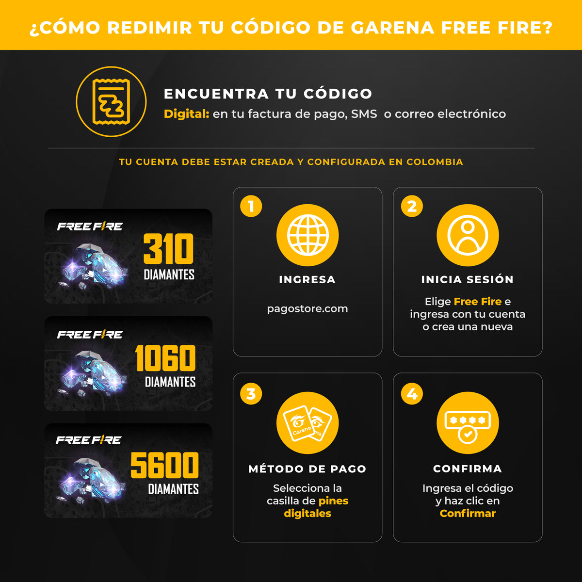 Tarjeta Prepagada Garena Free Fire 5600 Diamantes – Desbloquea Contenido Exclusivo & Accesorios