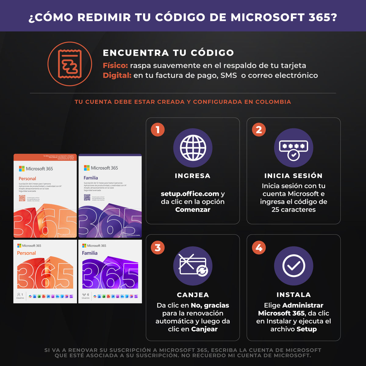 Microsoft Office 365 Personal – 12 meses, 1 utilizador, produtividade potenciada por IA