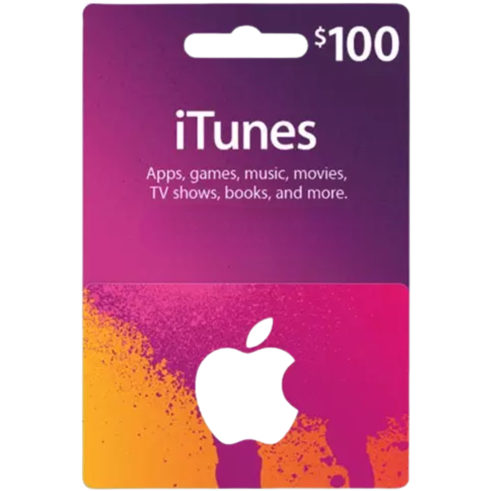 iTunesギフトカード 1OO USD 米国 - アプリ、音楽などに使えるAppleの即時クレジット、コード