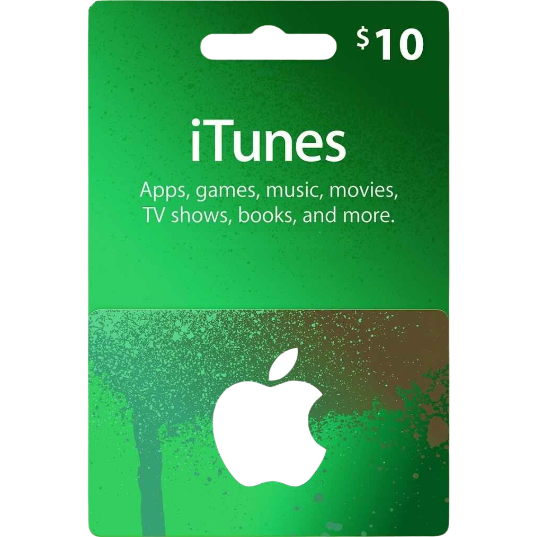 iTunesギフトカード 10 USD - アプリ、音楽などに使えるAppleの即時クレジット、米国コード