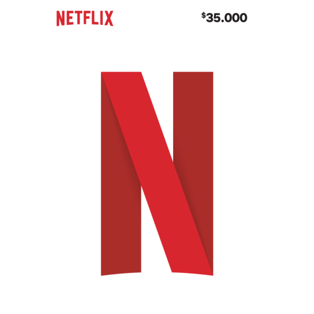 Netflix ギフトカード 35.000 COP - 映画やシリーズを途切れずに楽しむ