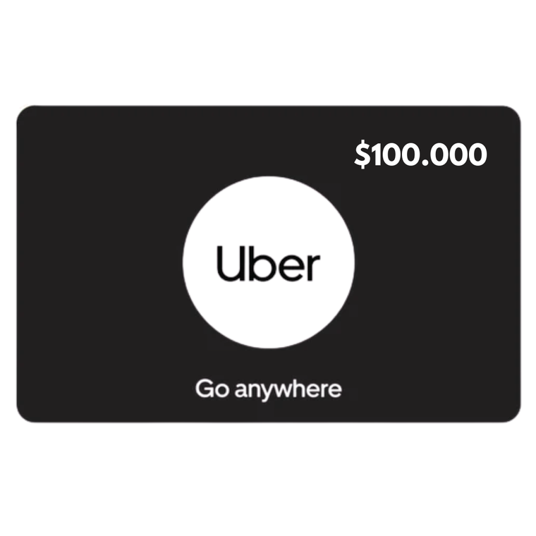Uber ギフトカード $100.000 コロンビア向けコード